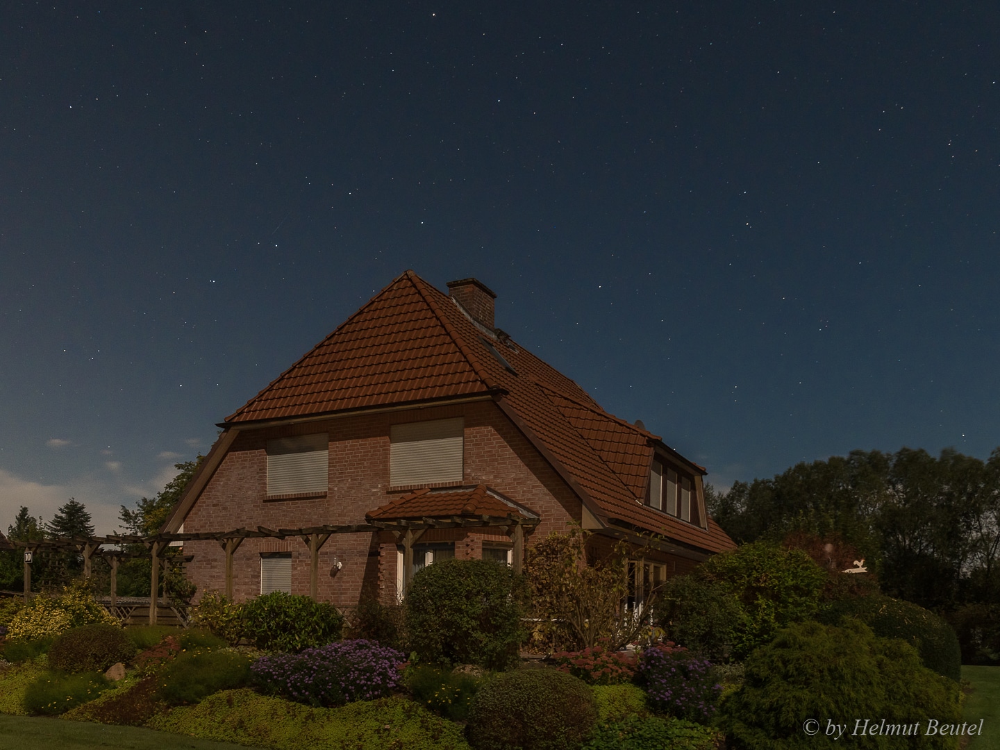Starry night at home