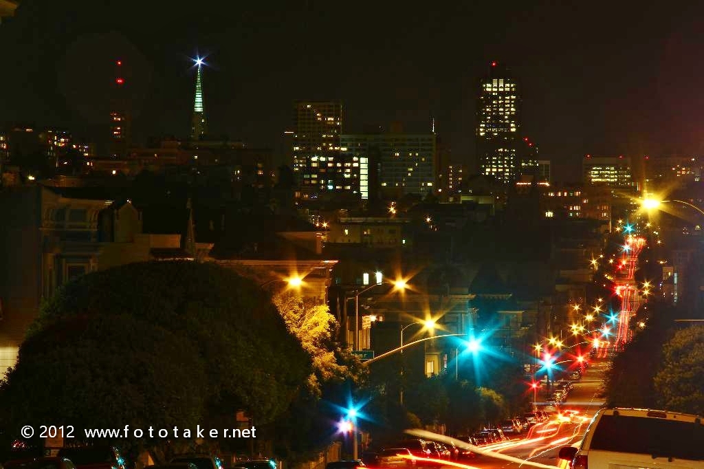 Starry Street in San Francisco