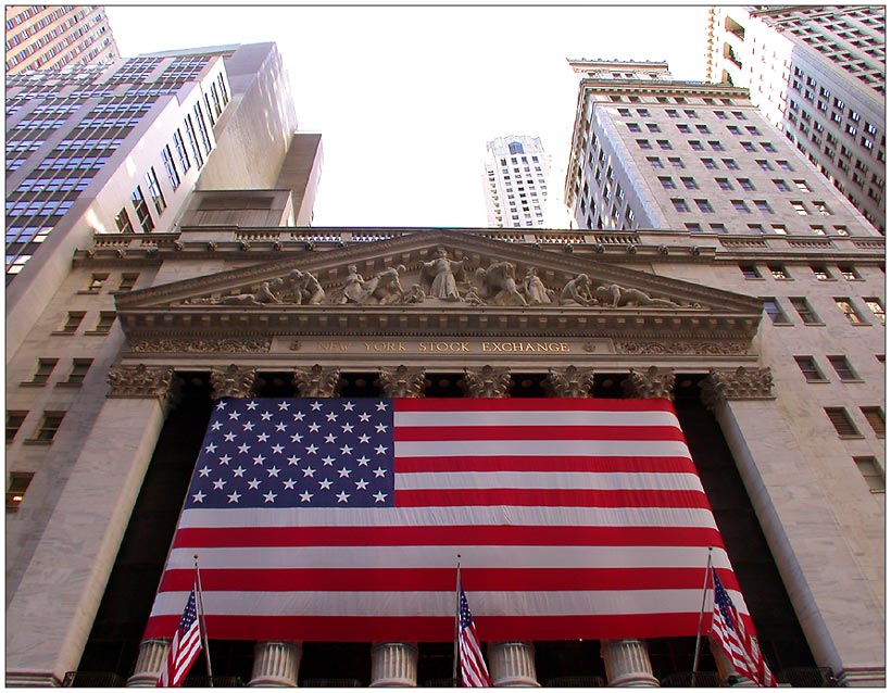 Stars and Stripes at Wall Street