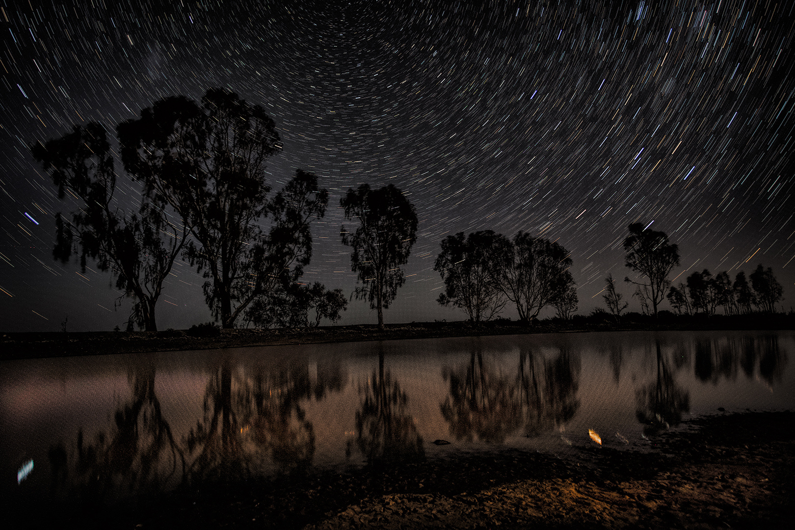 Stars over Ganaga Dam