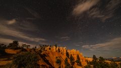 Stars over the bryce canyon