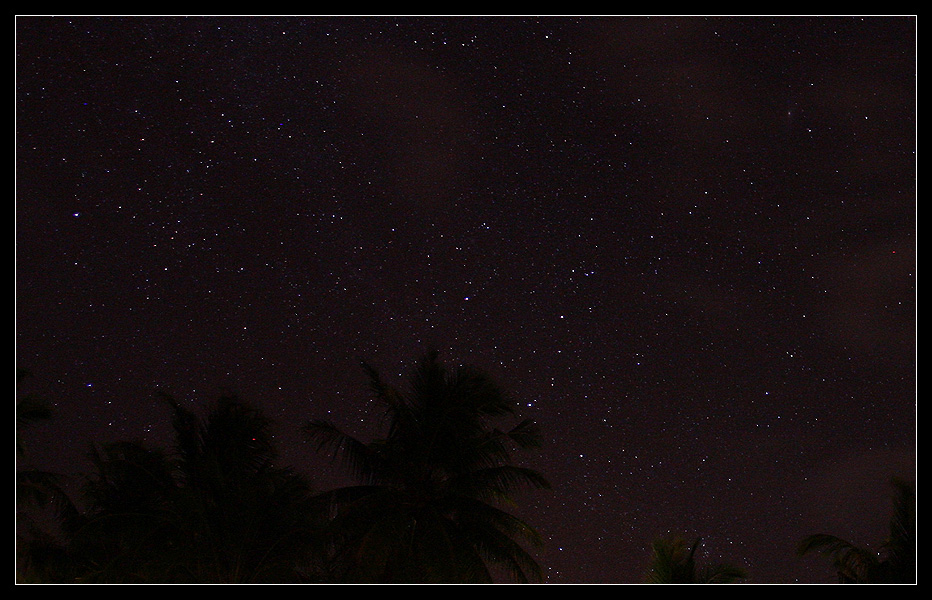 Stars over the Maldives