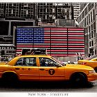 Stars & stripes and yellow cabs