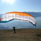 Start am Gaisberg bei Sonne 