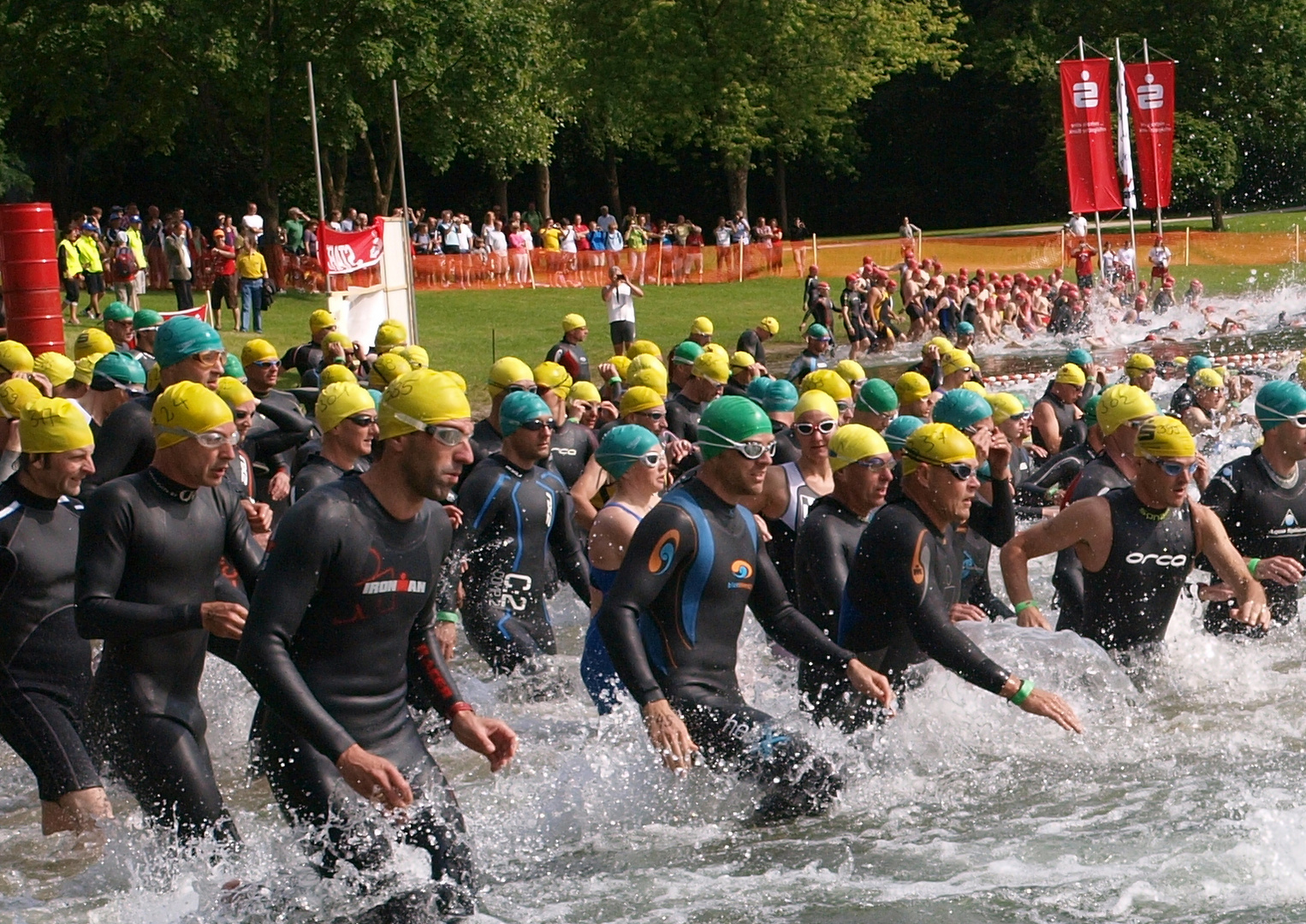 Start beim Triathlon 2012