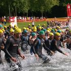 Start beim Triathlon 2012