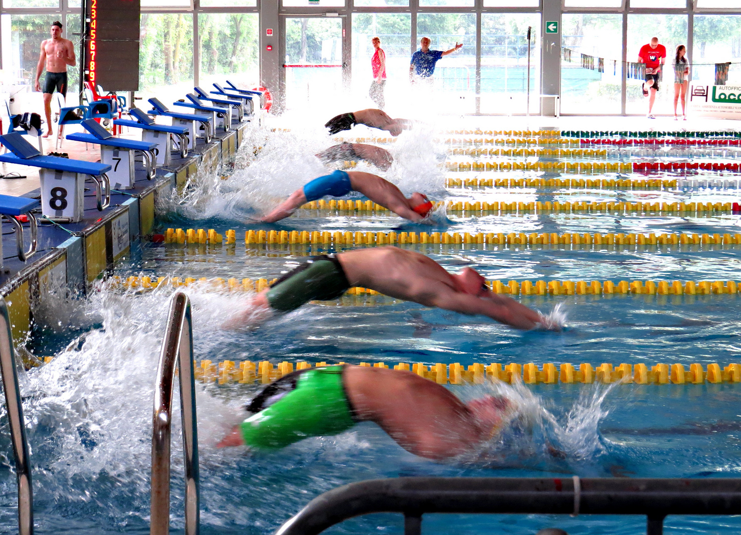 Start-Dynamik beim Rückenschwimmen