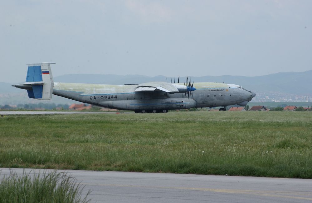 Start einer russischen Antonov 22