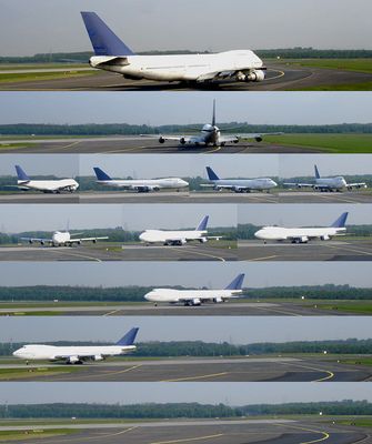 Start eines Jumbos...