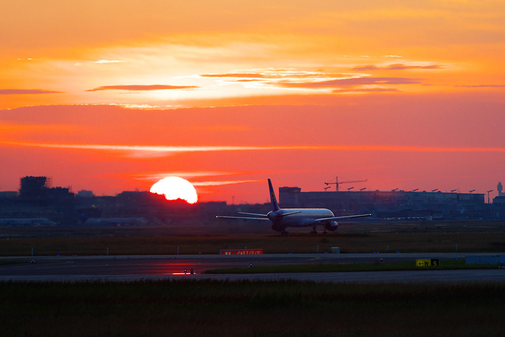 Start in den Sonnenaufgang..