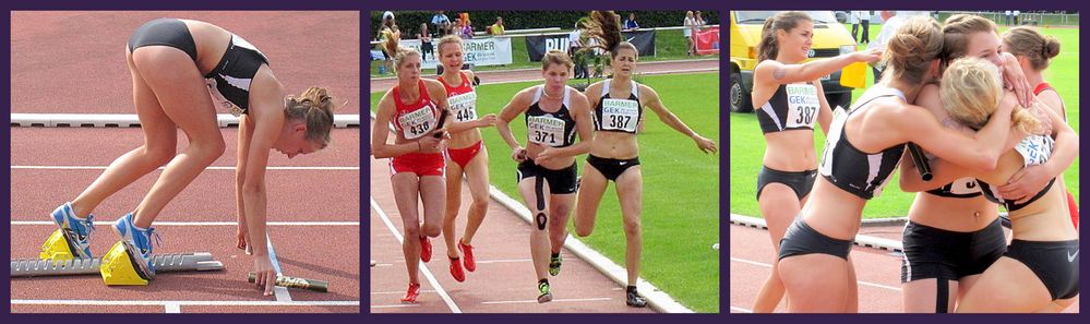 Start - Kampf - Sieg 4x400 m