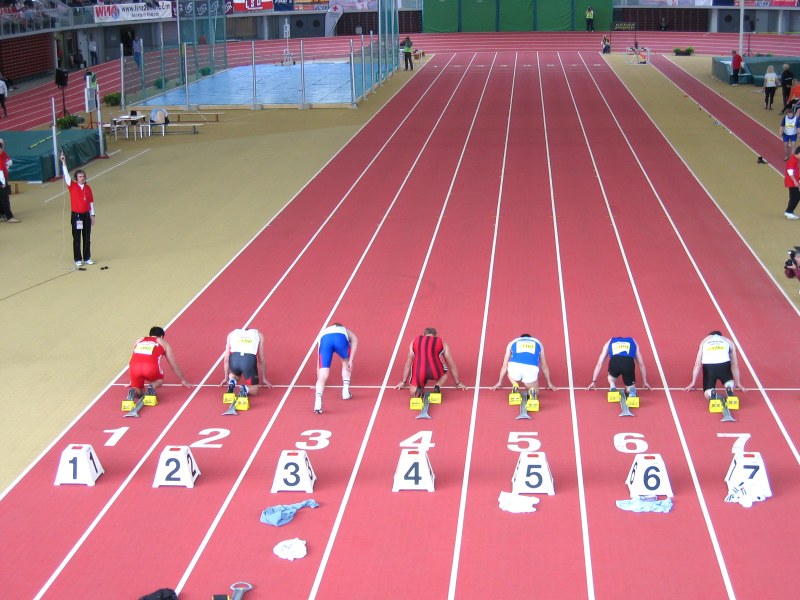 Start über 60m in der Intersport-Arena in Linz