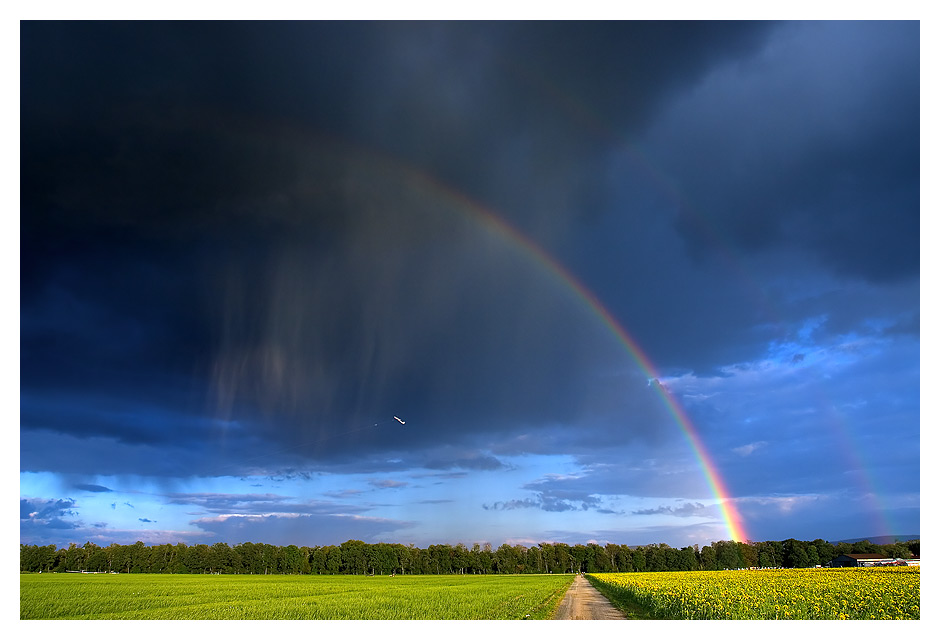 Start unter dem regenbogen