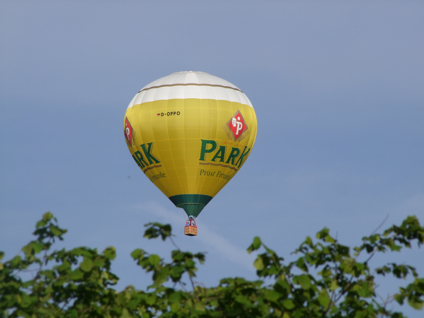 Start von Heissluftballon