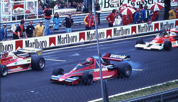 Start zum GP v.Belgien Zolder 21.Mai 1978.Von der Haupttribühne aus gesehen.