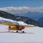 Start zum Rundflug über dem Aletschgletscher