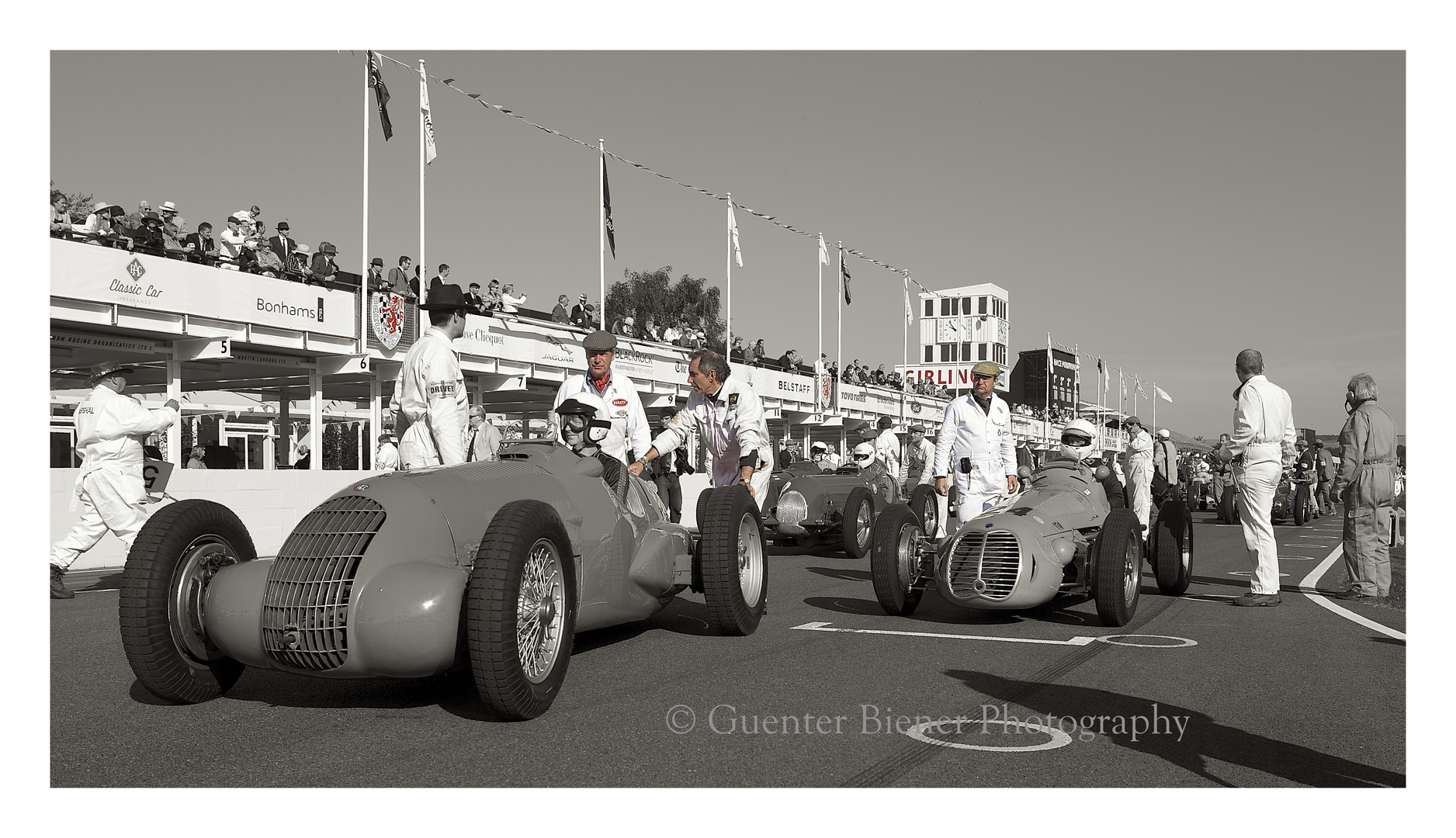 Startaufstellung Goodwood Trophy, Goodwood Revival 2012....