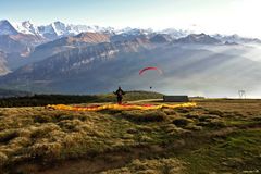 Startbereit - Niederhorn / Schweiz