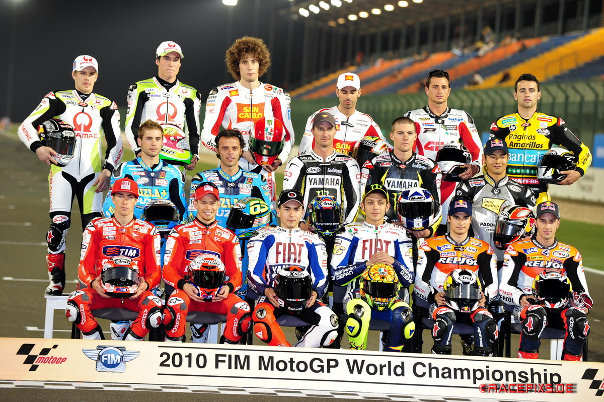 Starterfeld der Moto GP 2010