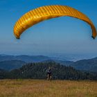 Startplatz der Gleitschirmflieger am Rossbühl / Zuflucht