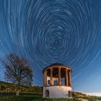 Startrail am Deidesheimer Tempel