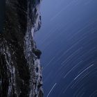 Startrail am Gletscher 