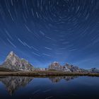 Startrail am Passo di Giau