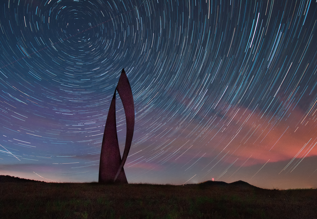 Startrail am Wortsegel