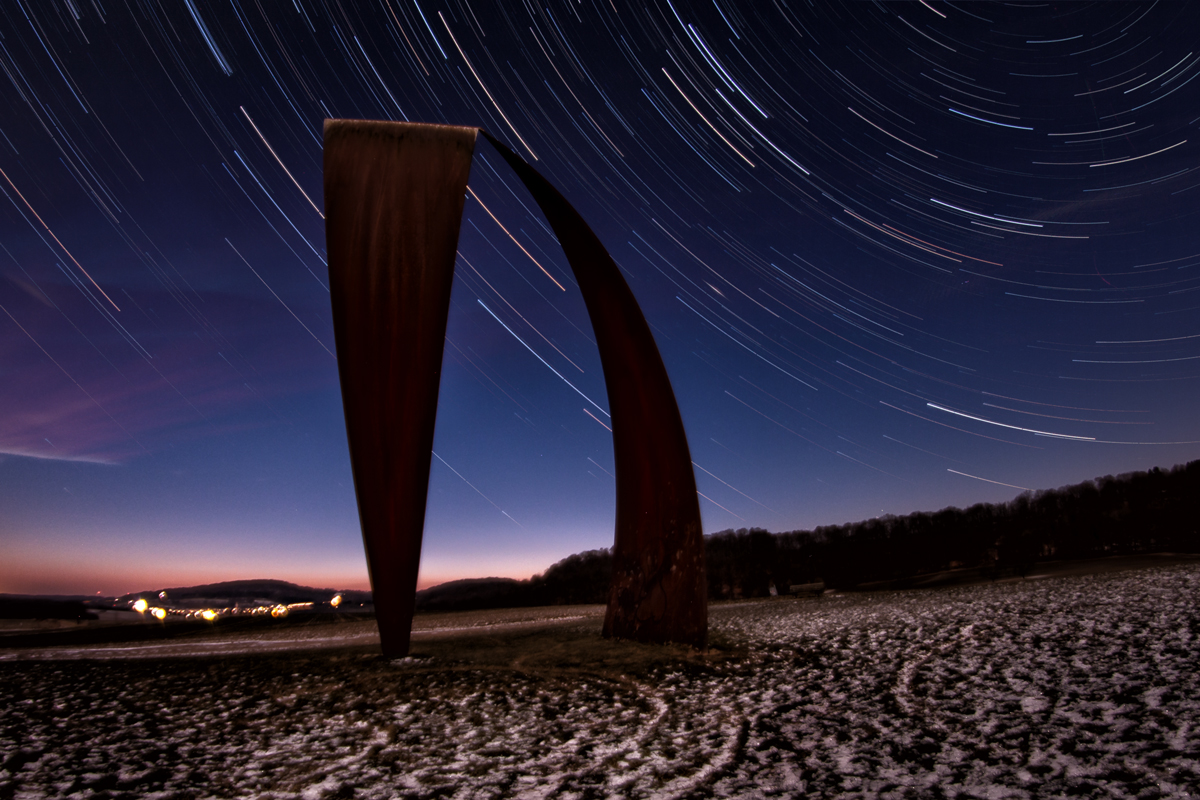 Startrail am Wortsegel