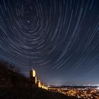 Startrail an der Wachtenburg