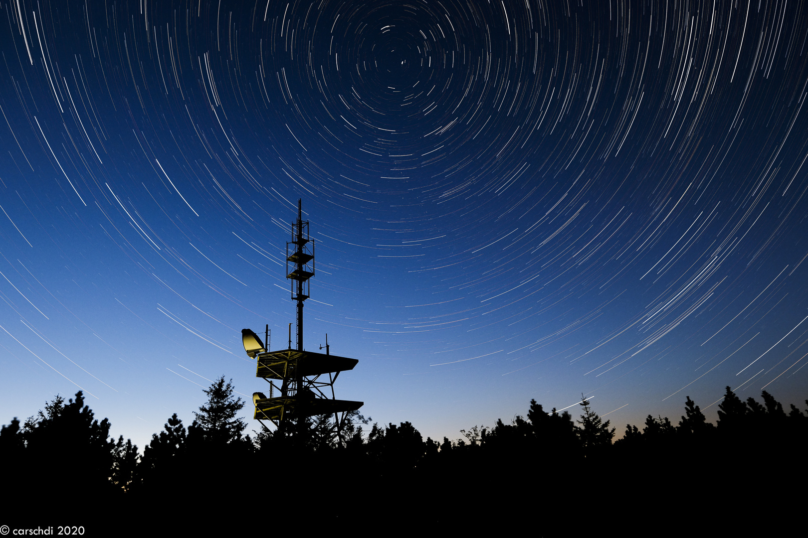 Startrail (auf der kleinen Grinde) Schwarzwald