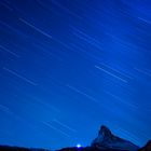 Startrail beim Matterhorn