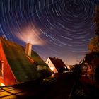 Startrail im Garten