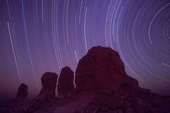 Startrail in der Weissen Wüste