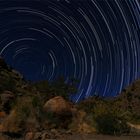 Startrail in Namibia