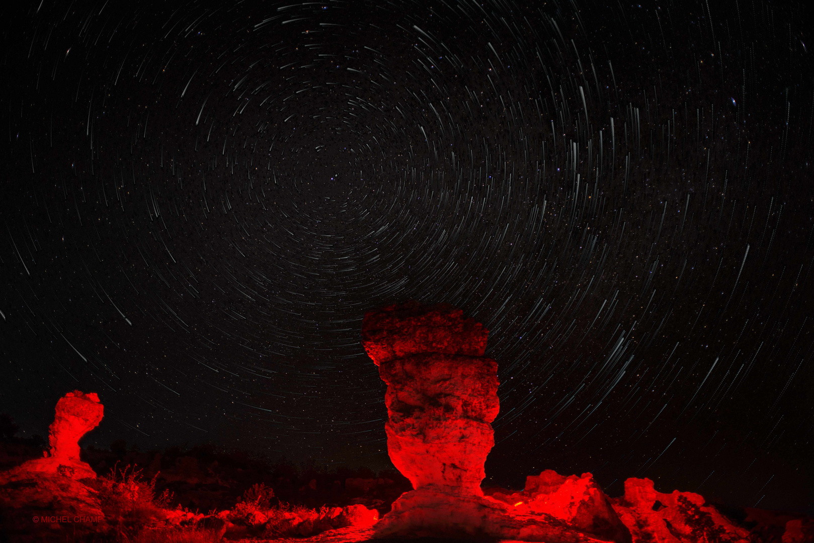 Startrail, les Mourres