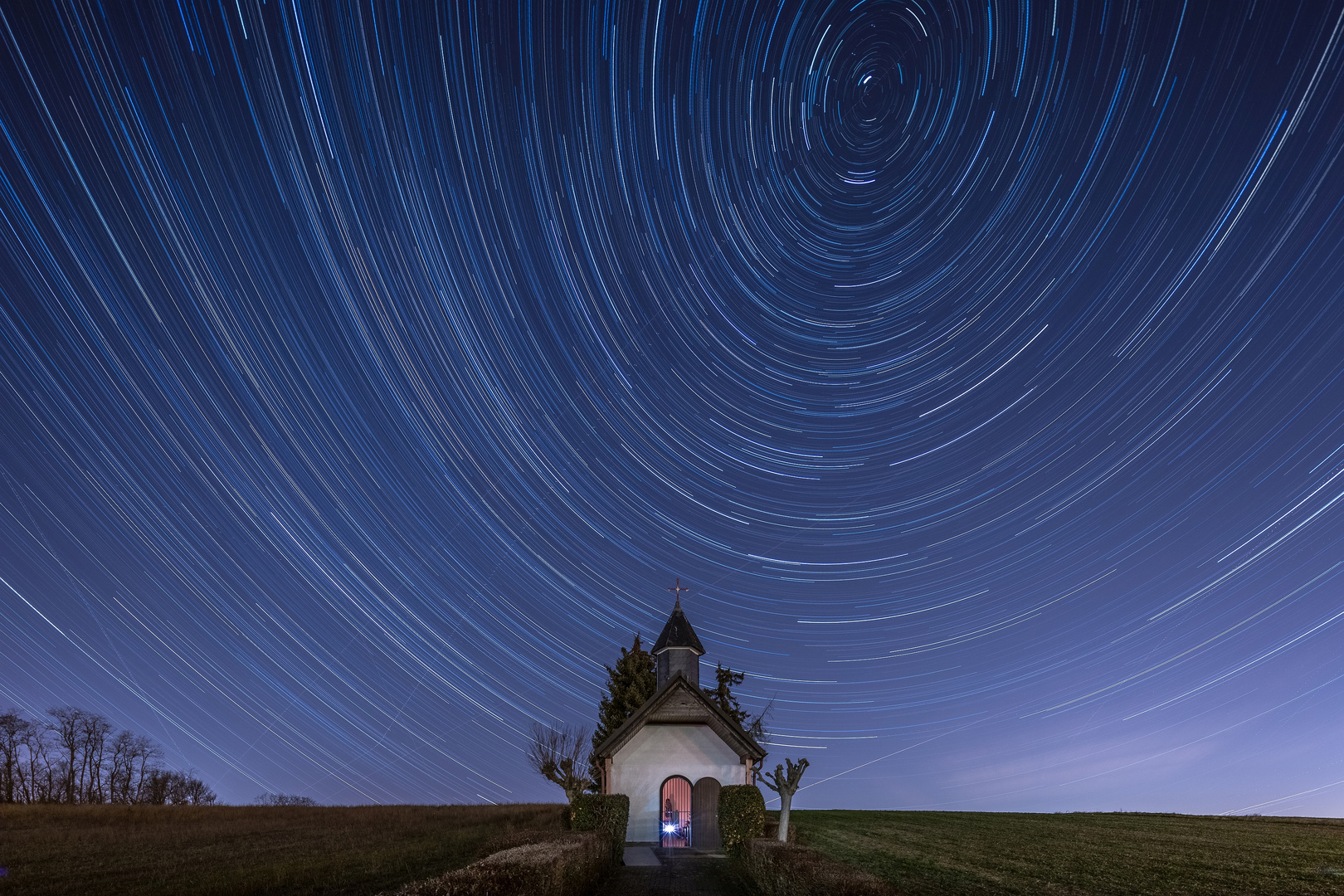 Startrail Marienkapelle Rülzheim