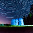 Startrail Skulptur "große Schulter" Rothsee/ Mittelfranken