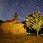 Startrail über der Nikolauskapelle