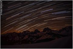 Startrailfotografie im Naturpark Gantrisch