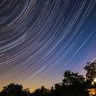 Startrails 7.8.2020 bei aufsteigendem Mond