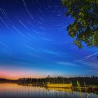 Startrails am Skogshyltasjön-Smaland-Schweden 