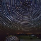 Startrails am Teufelsstein in Lubmin