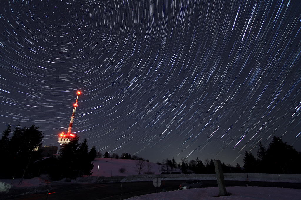 Startrails auf dem Gaisberg (Salzburg)