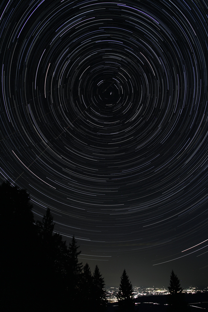 Startrails auf der Hohen Dirn