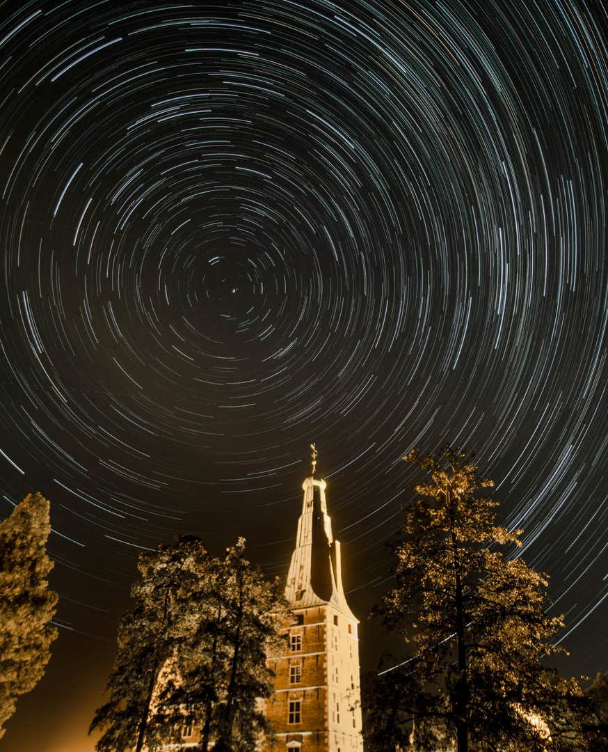 Startrails Burg Raesfeld