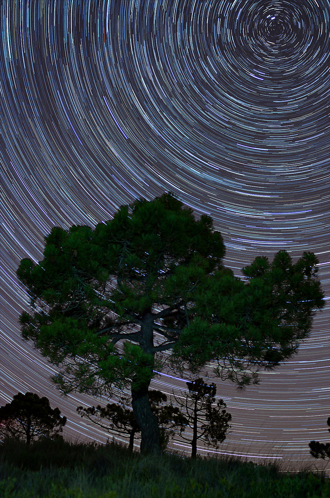 Startrails im Hinterland der Communidad de Valencia