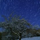 Startrails im Schnee