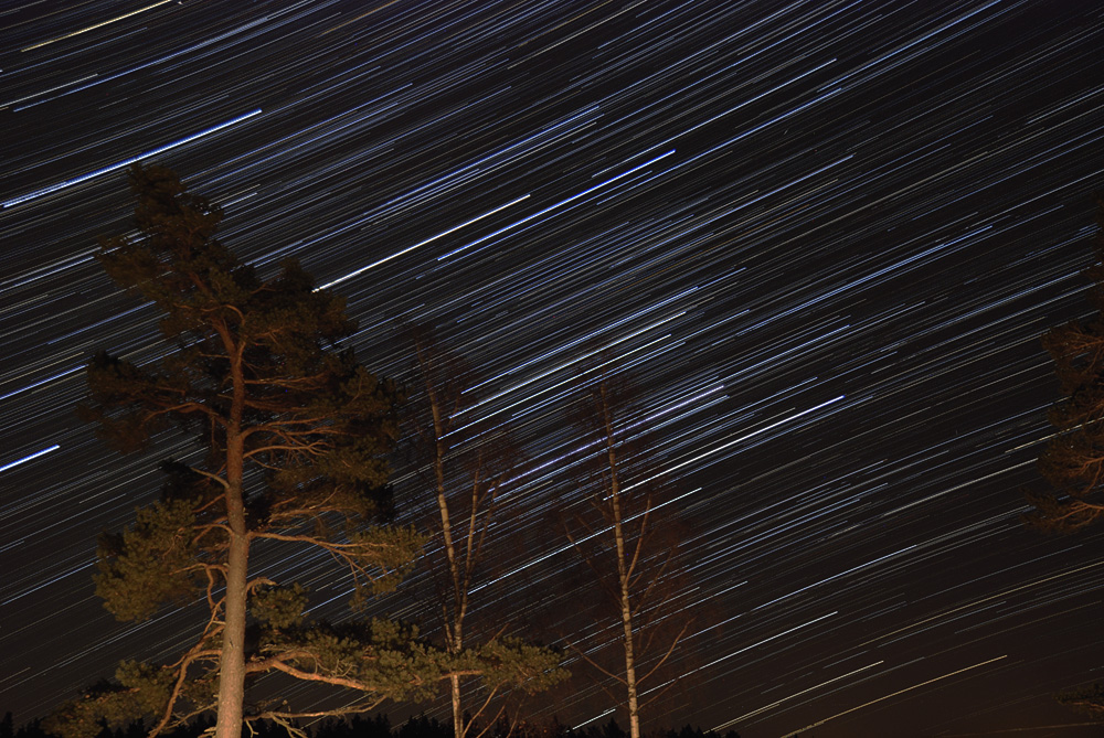 Startrails in Schweden