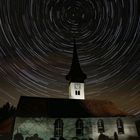 Startrails Kirche Kirchenthurnen Kanton Bern